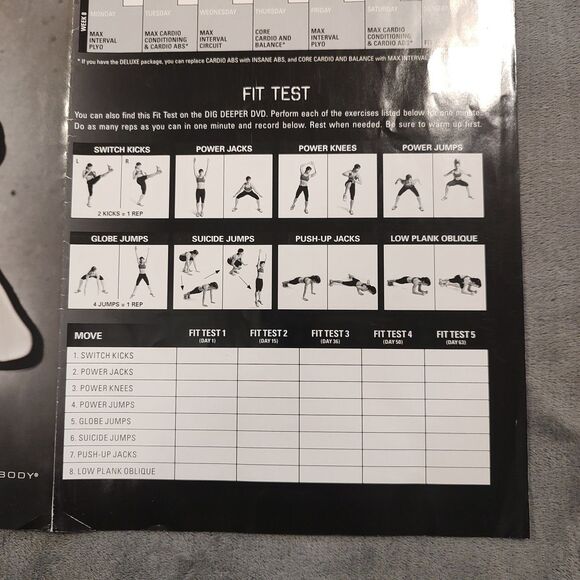 Insanity: 60 Day Total Body Workout Program 10 Disc, DVD Set Shaun T, Beachbody - Picture 13 of 14